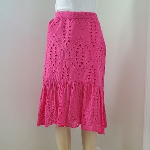 Banana republic | Eyelet Midi Skirt size XS